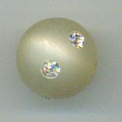 Polaris Strass Perle 10mm, beige