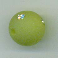 Polaris Strass Perle 10mm, kiwi