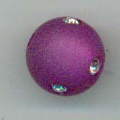 Polaris Strass Perle 10mm, lila