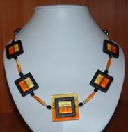 Kette gelb/orange